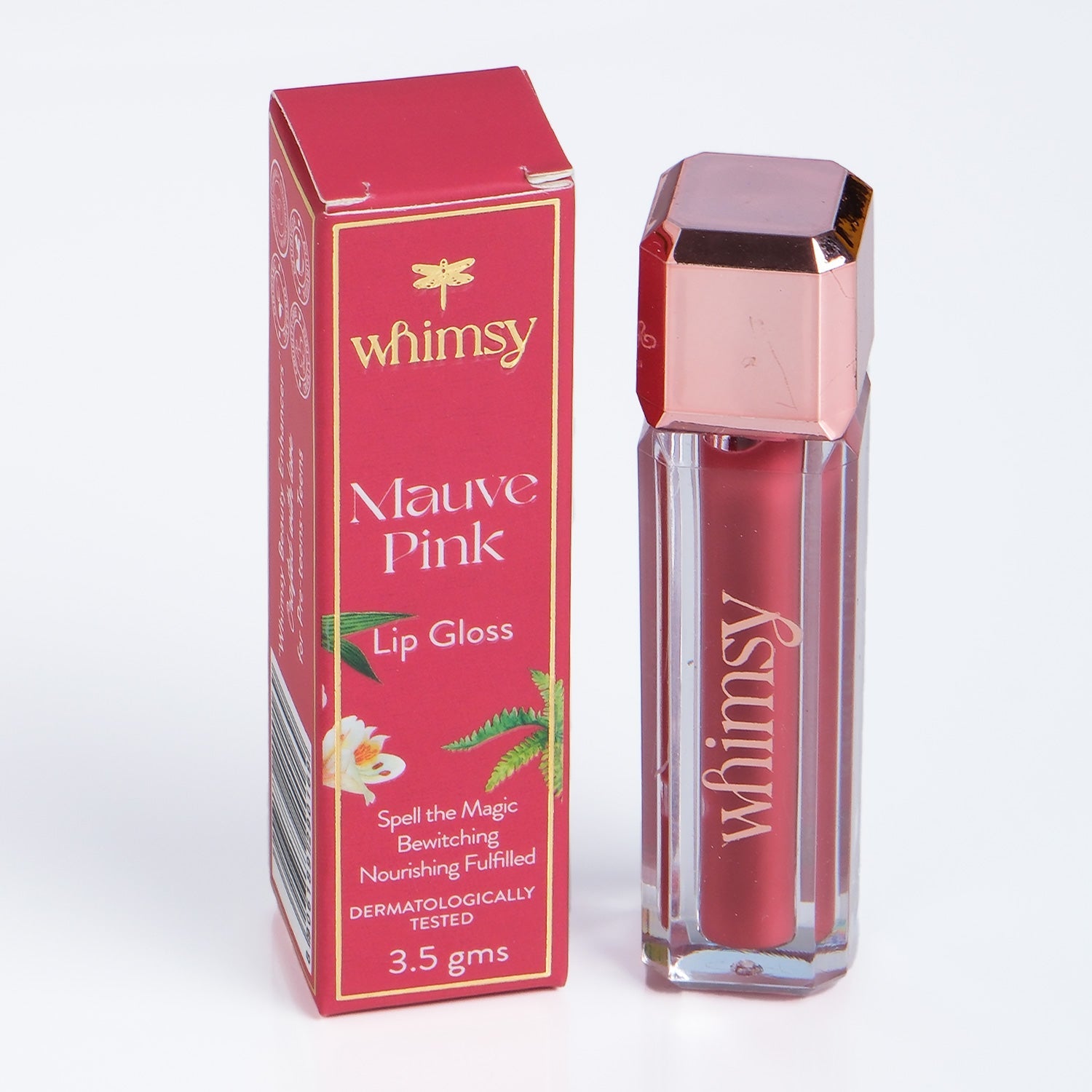 Whimsy Beauty Natural, Organic Lip Gloss for Kids & Teens (Baby Pink) - 3.5 g - WH042303