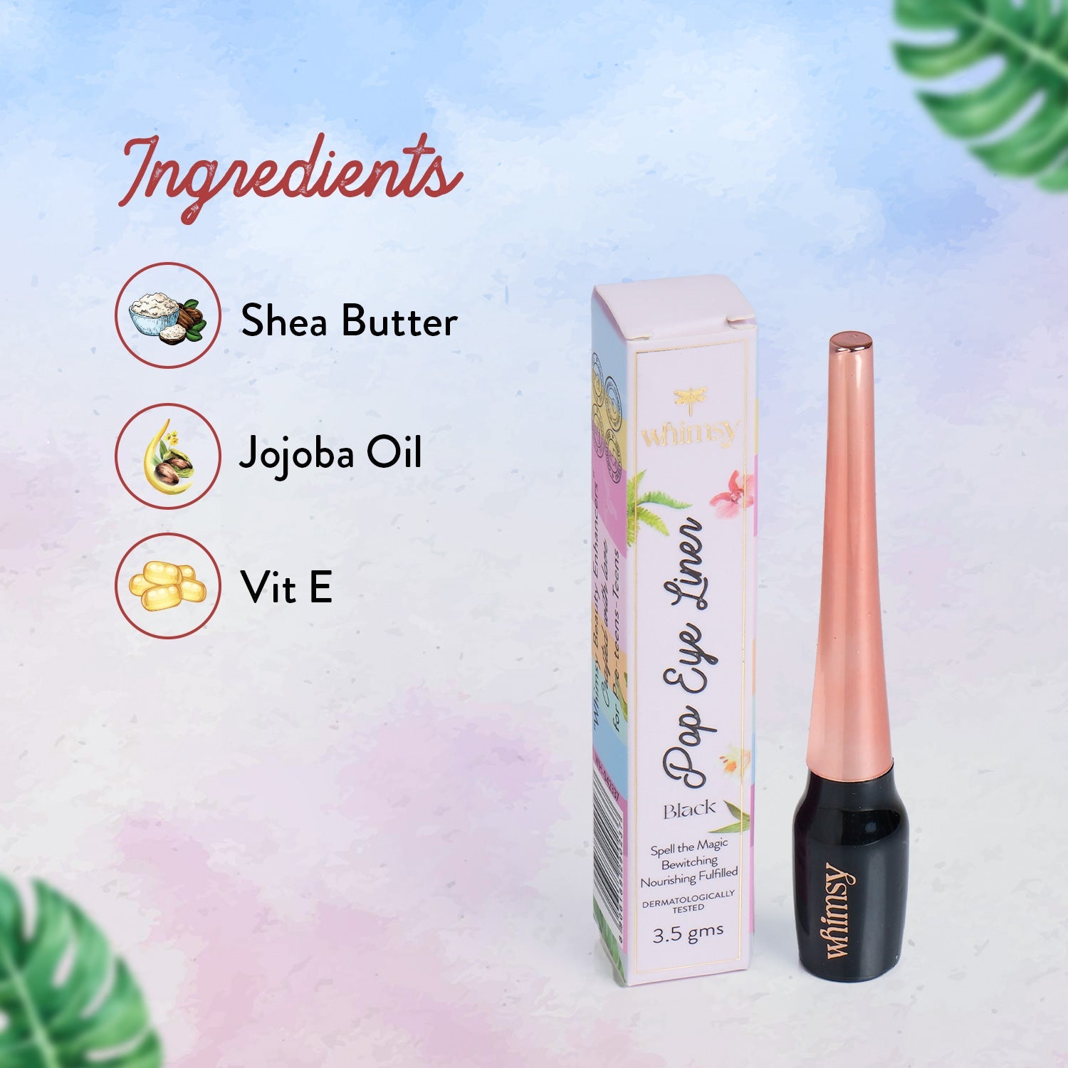 Whimsy Beauty Pop Eyeliner for Kids & Teens (Black) - 3.5 g - WH042337