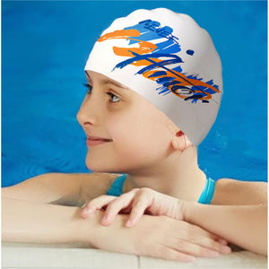 White Amor Swimming Cap for Kids and Adults, 10 years and above. - 10 years above Swim