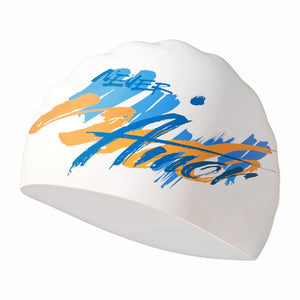 White Amor Swimming Cap for Kids and Adults, 10 years and above. - 10 years above Swim