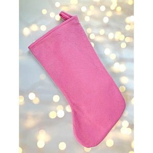 White Beard Pink Gnome Christmas Stocking, 16 inches - XMAS STOCKINGS