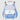 White & Blue Star Print, Ear Detailed School Backpack for Kids - Back To School