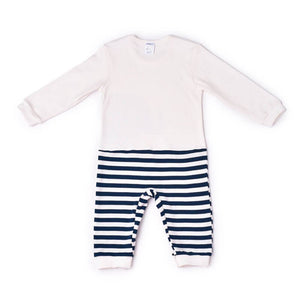 White & Blue strips Elephants Print, 2-3 years Unisex Kids Wear - Little Surprise BoxWhite & Blue strips Elephants Print, 2-3 years Unisex Kids Wear