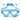 White Bordered Blue Anti Fog UV Protection Leakproof Design Swim Goggles for Kids,4yrs - 10yrs - 4 - 10 years Swim