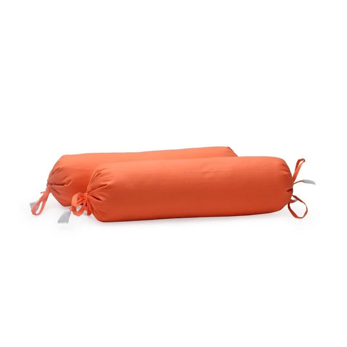 The Baby Atelier 100% Organic Baby Bolster Cover Set without fillers Orange