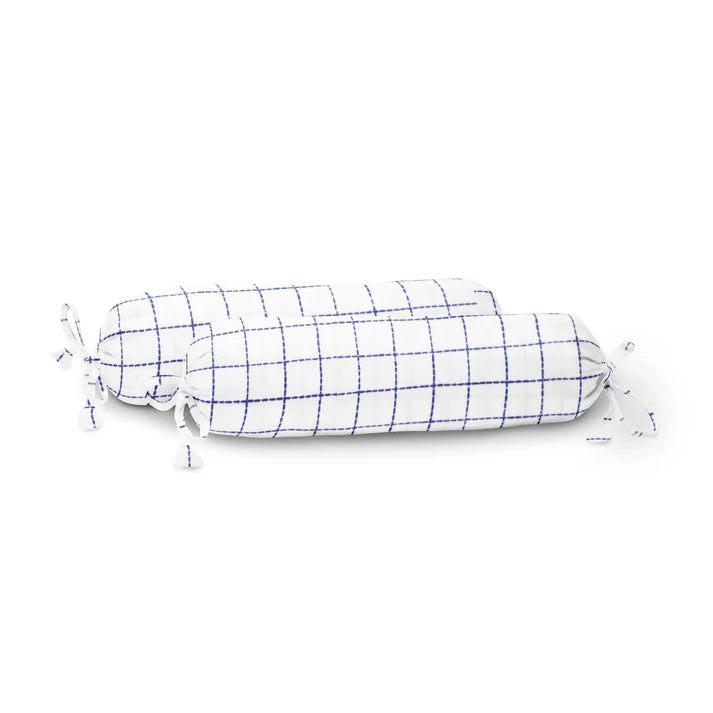 The Baby Atelier 100% Organic Baby Bolster Cover Set without fillers Navy Square