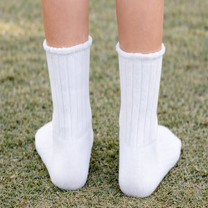 White Santa & Sockings Christmas Themed Ankle Length Socks For Kids - 2 - 4 Years Christmas