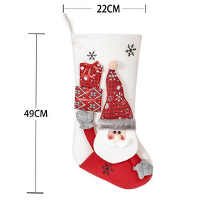 White Stocking Santa Christmas Stockings - Little Surprise BoxWhite Stocking Santa Christmas Stockings