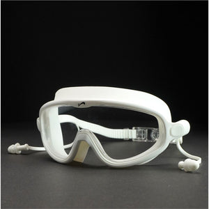 White with purple Button style Anti Fog UV Protection leakproof design Swim Goggles for Adults - Swim