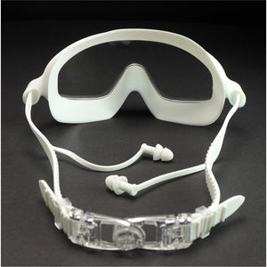 White with purple Button style Anti Fog UV Protection leakproof design Swim Goggles for Adults - Swim
