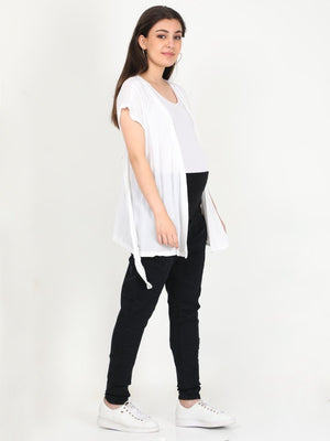 White Wrap Maternity and Nursing Shrug - MAT-SG-WHTWRP-S