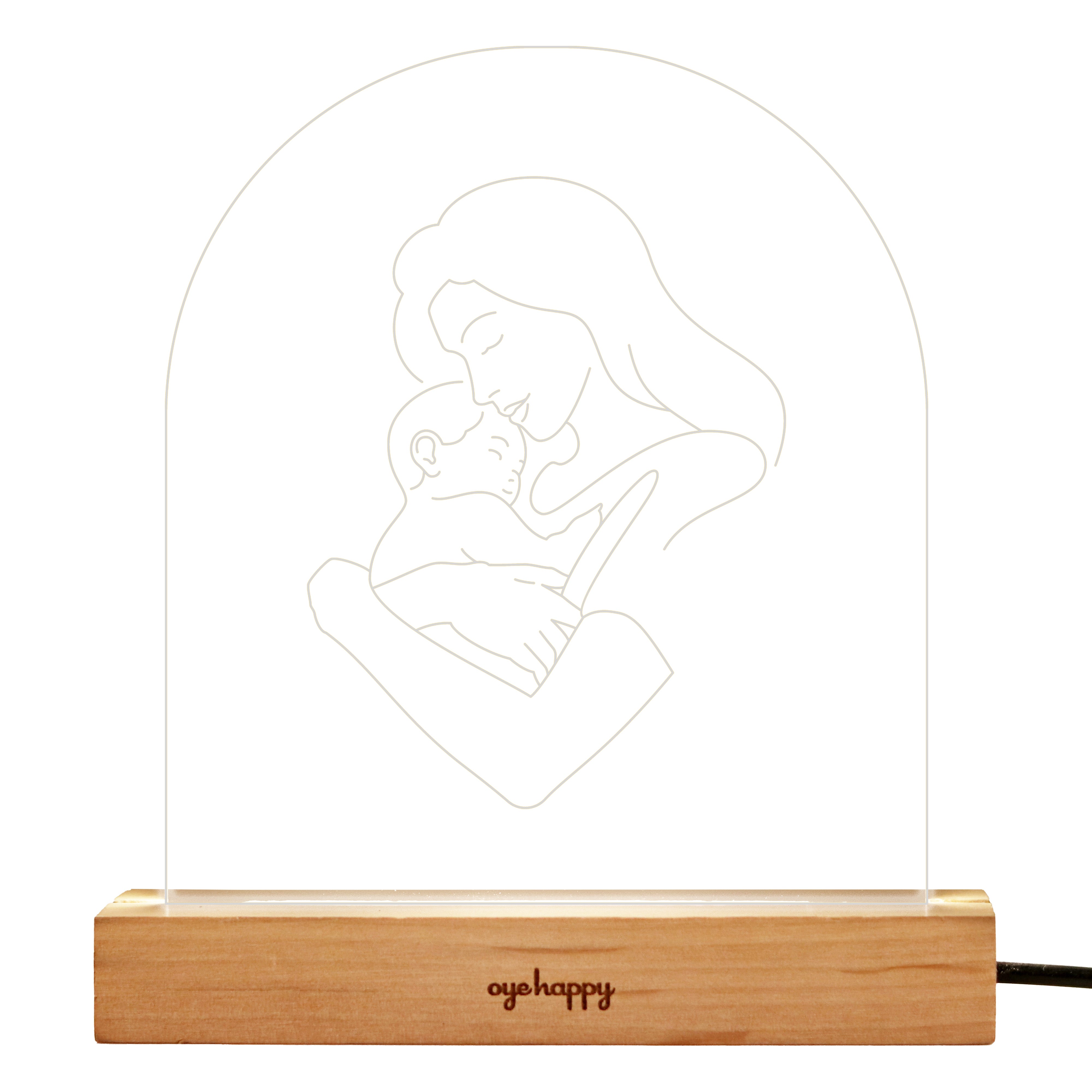 Oye Happy Mom LED Lamp - Mother's Day Edition