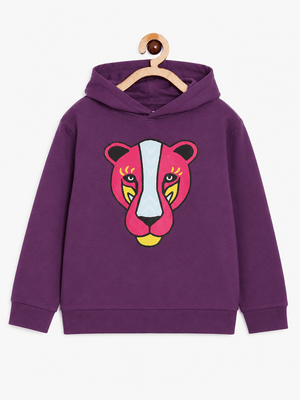Wild Cat Hooded Sweatshirt - 0-6 Months Kids Winter Hoodies