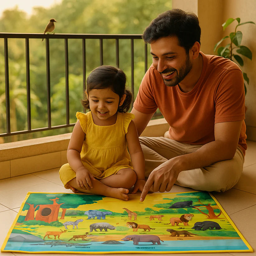 PiK A BOO 5-Senses Cloth Activity Mat – Explore & Learn