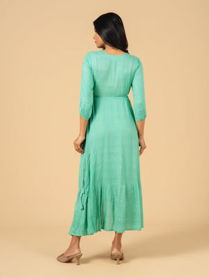 Willow Grace Maternity Wrap Dress - S Maternity Casual Dress
