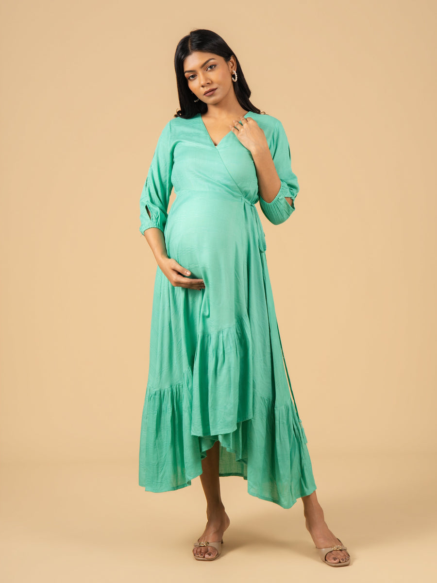 Willow Grace Maternity Wrap Dress