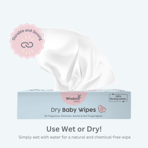 Windmill baby Natural Dry Baby Wipes - WMB032