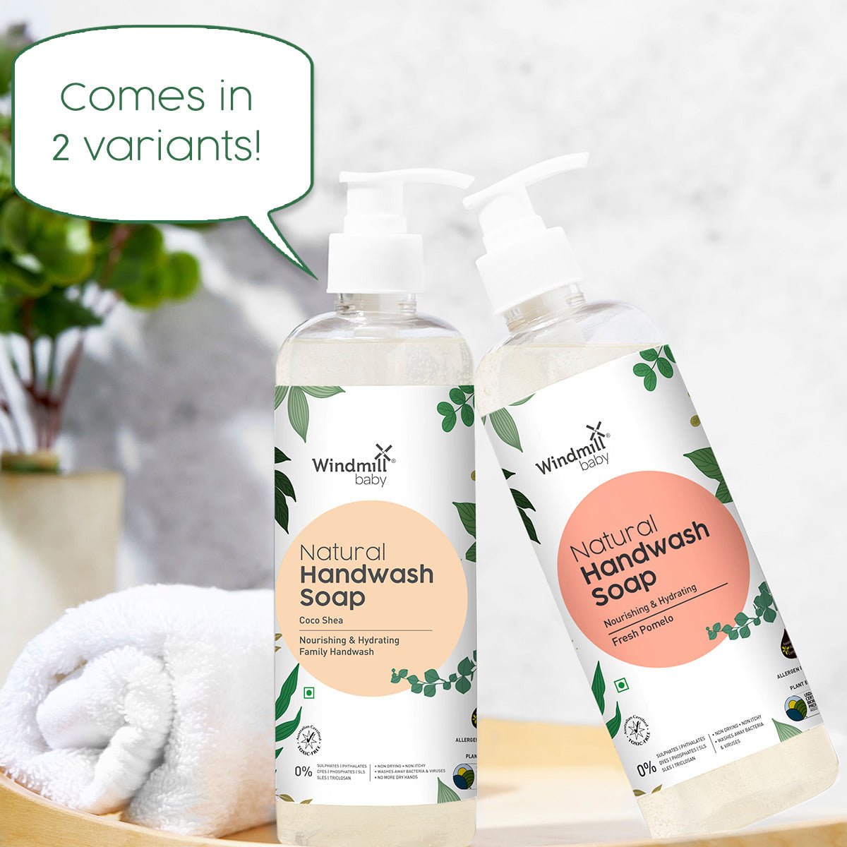 Windmill Baby Natural Fragrance Free Handwash Liquid Soap - 450 ml - WMB020