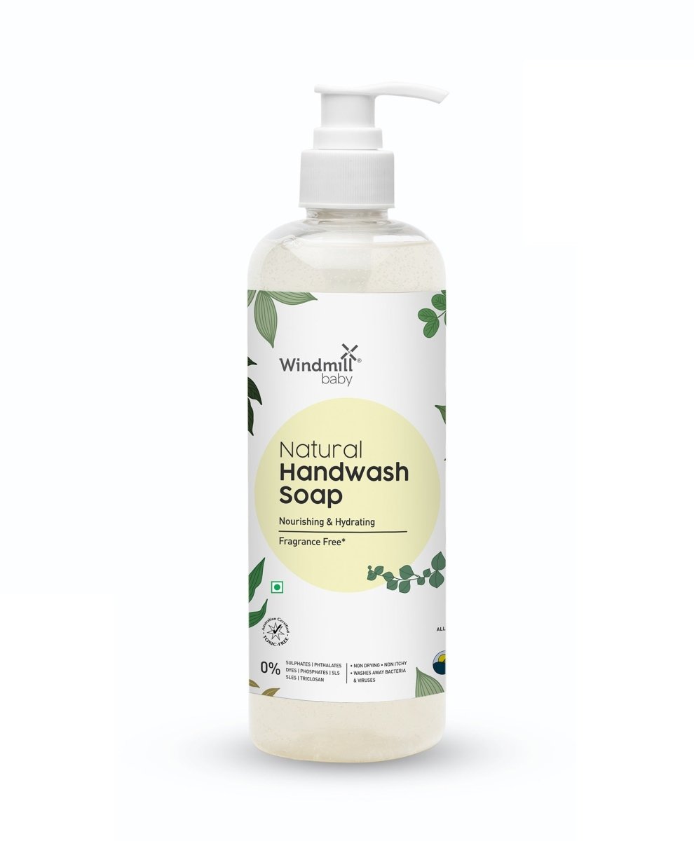 Windmill Baby Natural Fragrance Free Handwash Liquid Soap- 450 ml - WMB020