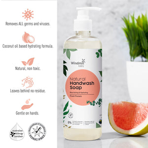 Windmill Baby Natural Fresh Pomelo Handwash Liquid Soap - 450 ml - WMB019
