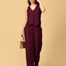 Wine Heads Ahead Women's Vest And Pant Set - WES - SK - WNHD - XS