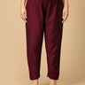 Wine Silk Maternity Pants - MBS - SK - WNSK - S
