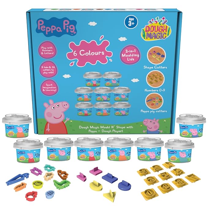 Winmagic Mould N' Shape with Peppa Pig | Dough Clay Activity Set - DM100036