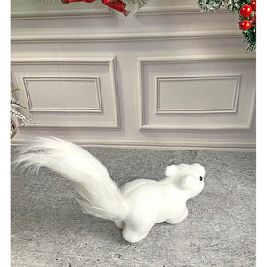 Winter Squirrel with twig stem Christmas Home and Office Décor - 