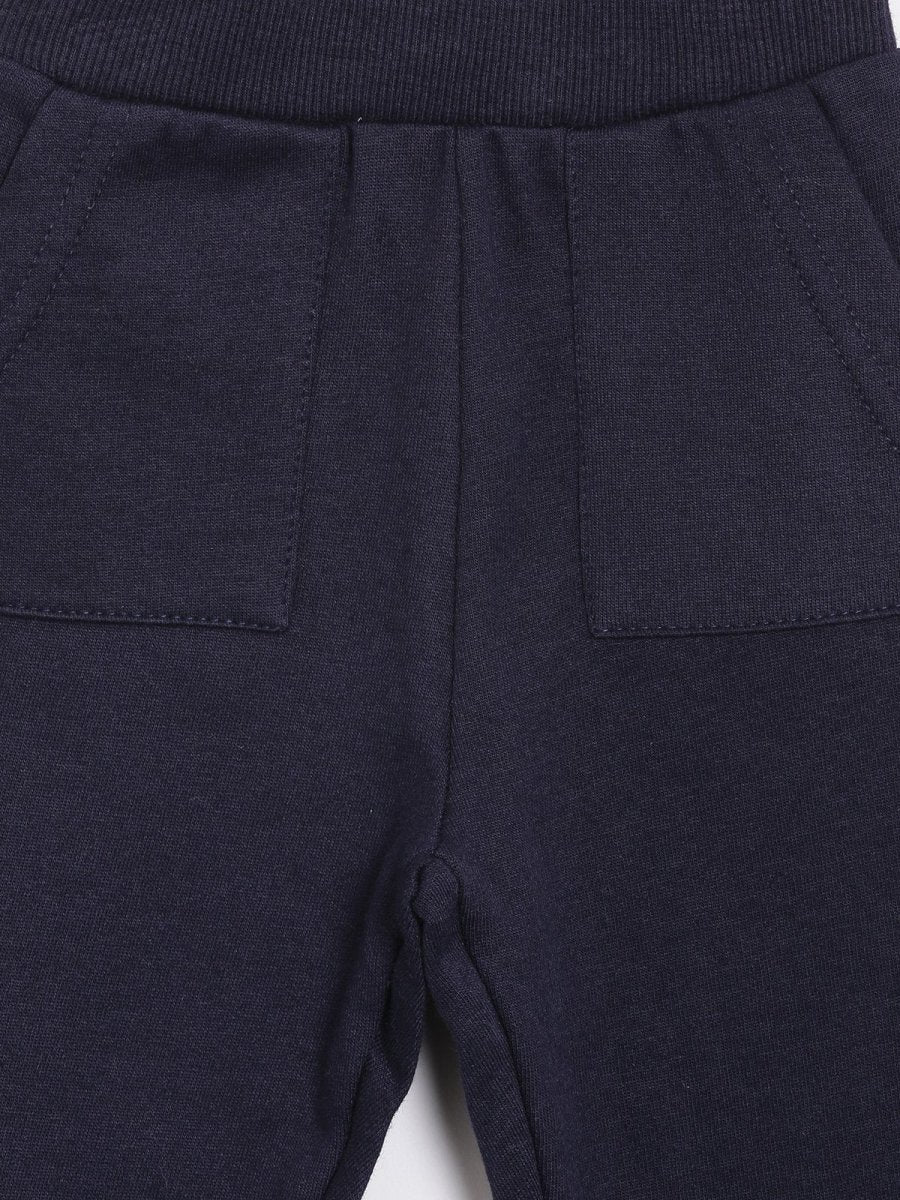 Winter Sweatpants with Fleece- Navy Blue - WTSP-NVB-0-6