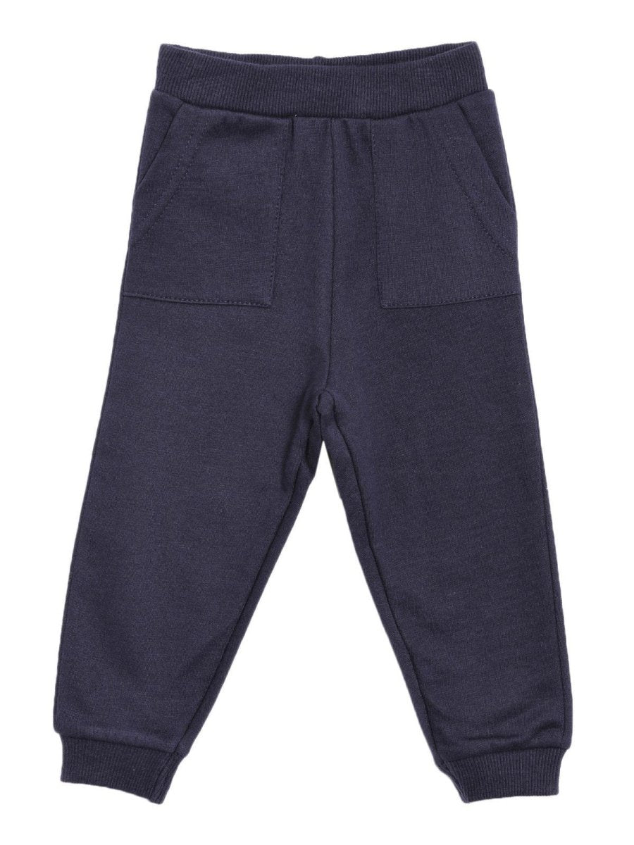 Winter Sweatpants with Fleece- Navy Blue - WTSP-NVB-0-6