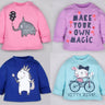 Winter Sweatshirt Combo - Elephant, Kitty, Pom Pom and Unicorn - KDSWT-4-EKPU-0-6