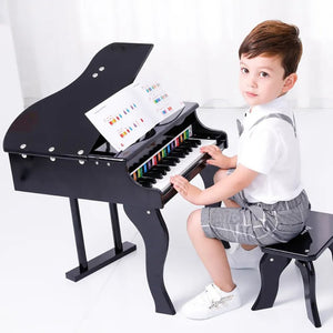 WOODEN PIANO - BLACK PAINO