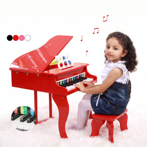 WOODEN PIANO - RED PAINO