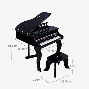 WOODEN PIANO - WHITE PAINO