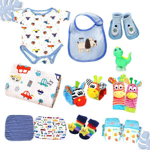 Wooden Pram Hamper for Newborn Baby Boy (0 - 12months) - Little Surprise BoxWooden Pram Hamper for Newborn Baby Boy (0 - 12months)