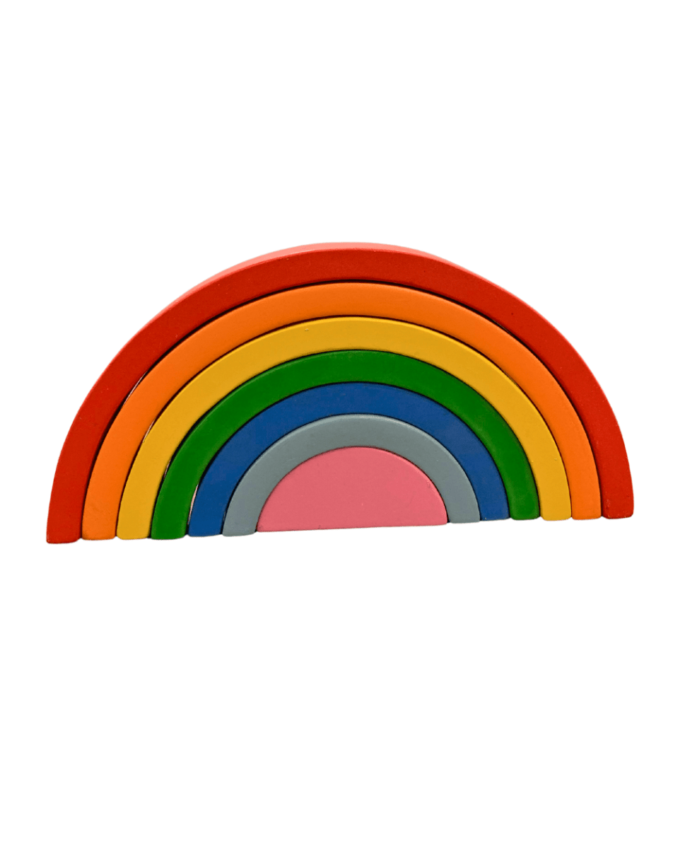 Wooden Rainbow Stacker Medium- 7 Pcs - ET118