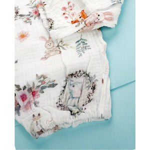 Woodland Bunny, Organic Crushed soft Muslin Cotton Kids Nightsuit - 4 - 5 Years Nightsuits