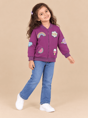 WOW Bomber Jacket - 0-6 Months Kids Winter Zipper Jackets