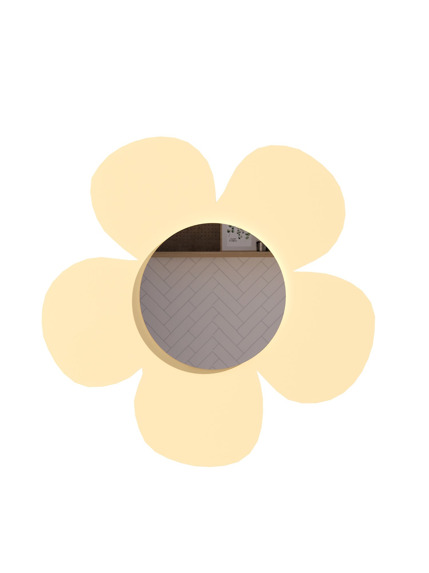 W&R Flower mirror - FM - YWB - WR