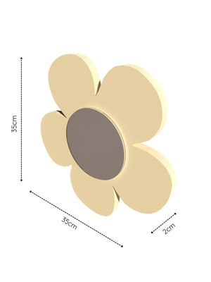 W&R Flower shelf with mirror - FM - YWB - WR