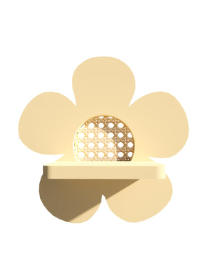 W&R Flower shelf with wicker - WS - YWS - WR