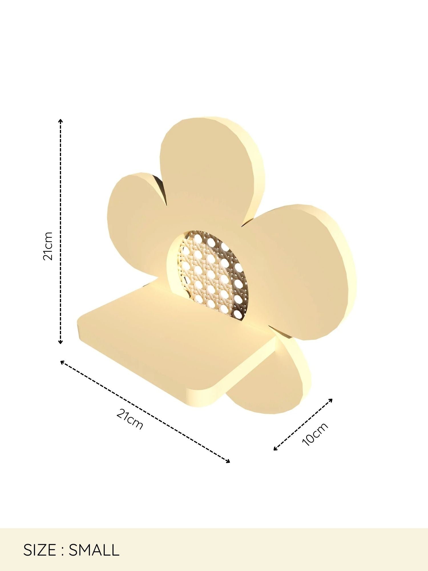W&R Flower shelf with wicker - WS - PES - WR