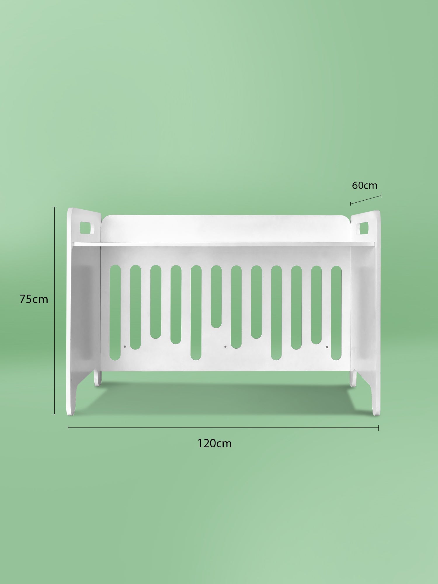 W&R The Buddy Convertible Cot - White Baby Crib