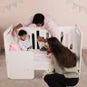 W&R The Buddy Convertible Cot - White Baby Crib