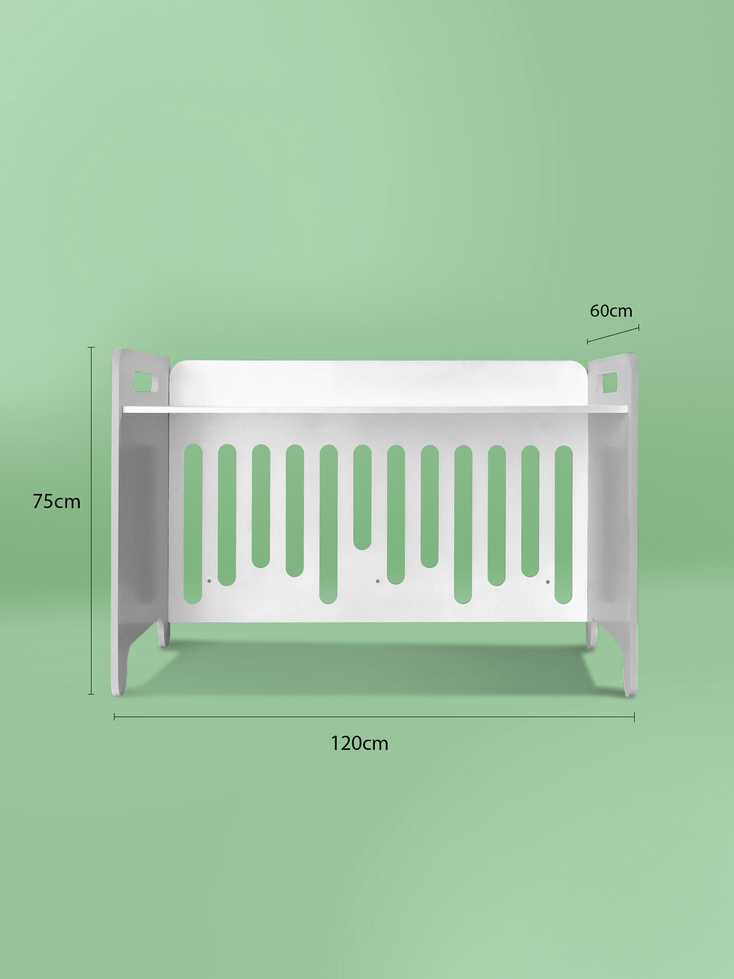 W&R The Buddy Convertible Cot - White Baby Crib