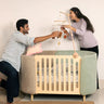 W&R The Cozy - Convertible Sofa Crib - Baby Bue Baby Crib