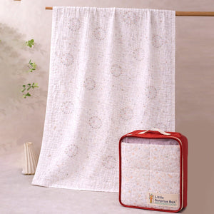 Wreath Wooland Theme Soft Quilted Cotton Winter Wrapper with Hood for Newborn & Infants with Free storage Pouch - Bedding