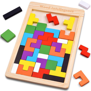 Wudly 10mm Wooden Russian Block Puzzle - Wooden Puzzles