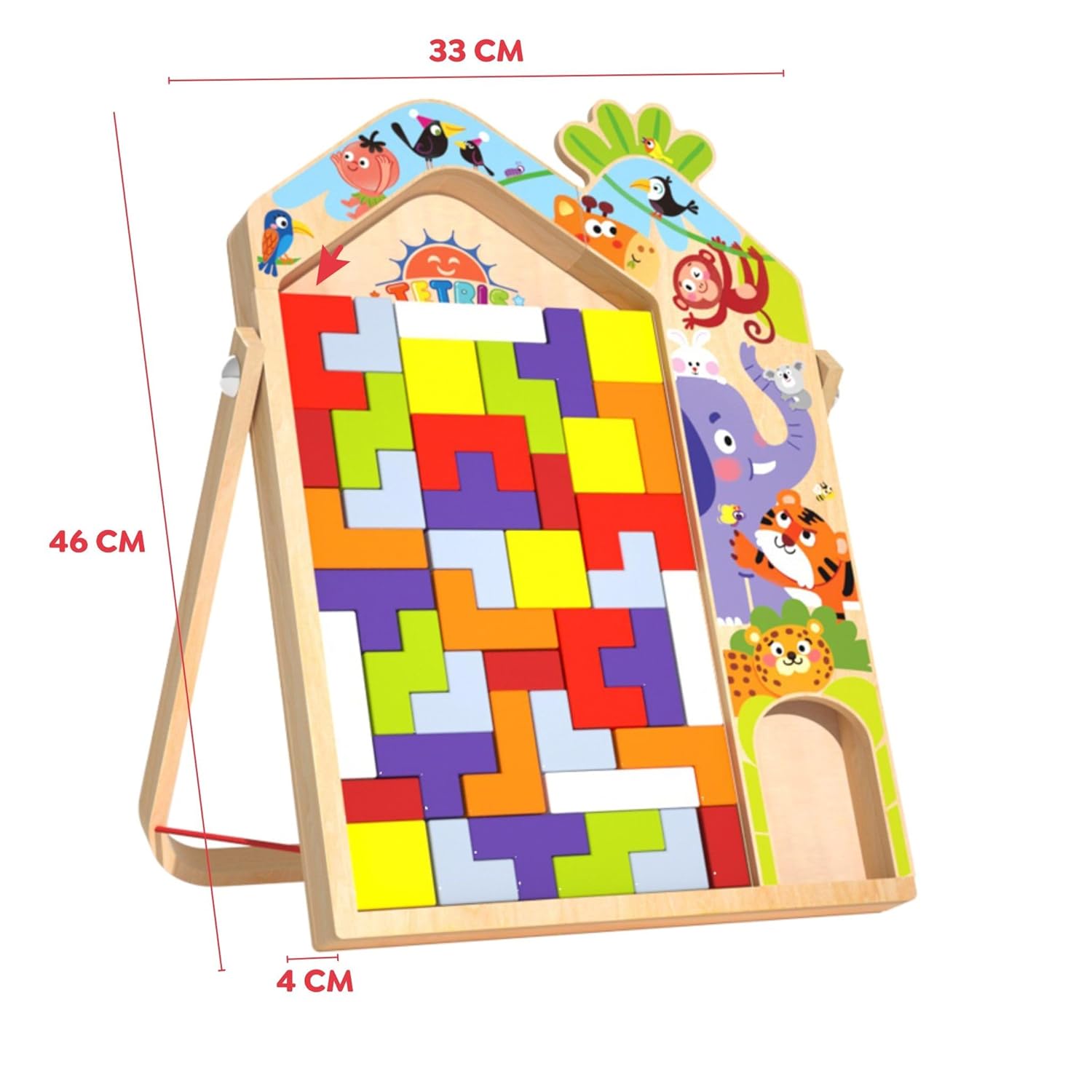 Wudly 3 in 1 Tetris for Kids - Parent Child Edition - Puzzles
