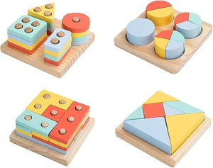 Wudly - 4 - 1 Shape Sorter - CR - 1326